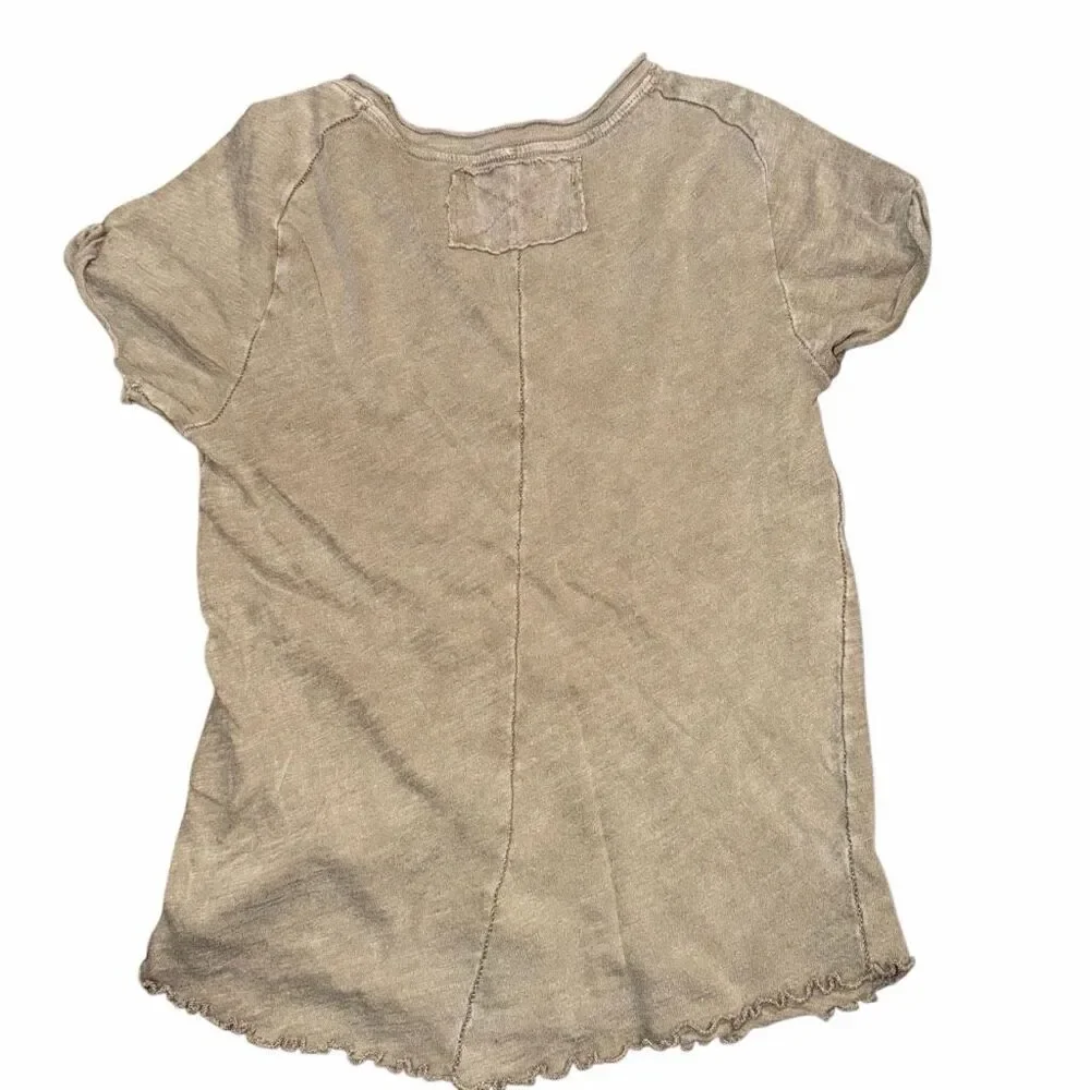 Free People X We The Free Be My Baby Tee shirt in tropical nut womens M NEW
